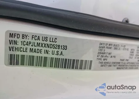 2022 Jeep Cherokee Latitude Lux Fwd from USA, damaged, VIN 1C4PJLMXXND528133